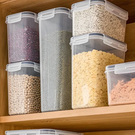 boite hermetique rangement cereales transparente