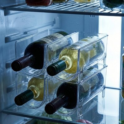 porte bouteille frigo transparent horizontale