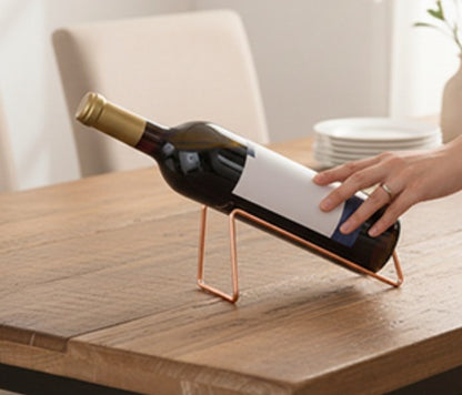 porte bouteille vin or table manger