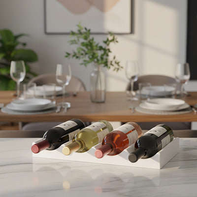 porte bouteille vin quatre bouteilles plan travail marbre moderne