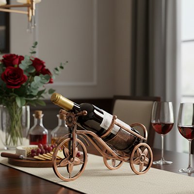porte bouteille vin support decoratif table