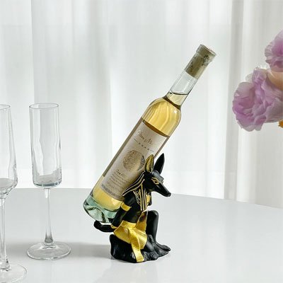 porte bouteilles dragon decoratif resine