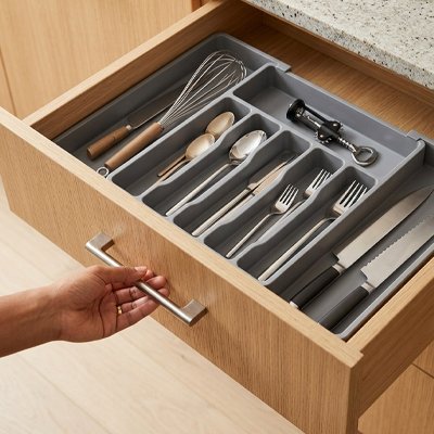 range couvert gris extensible